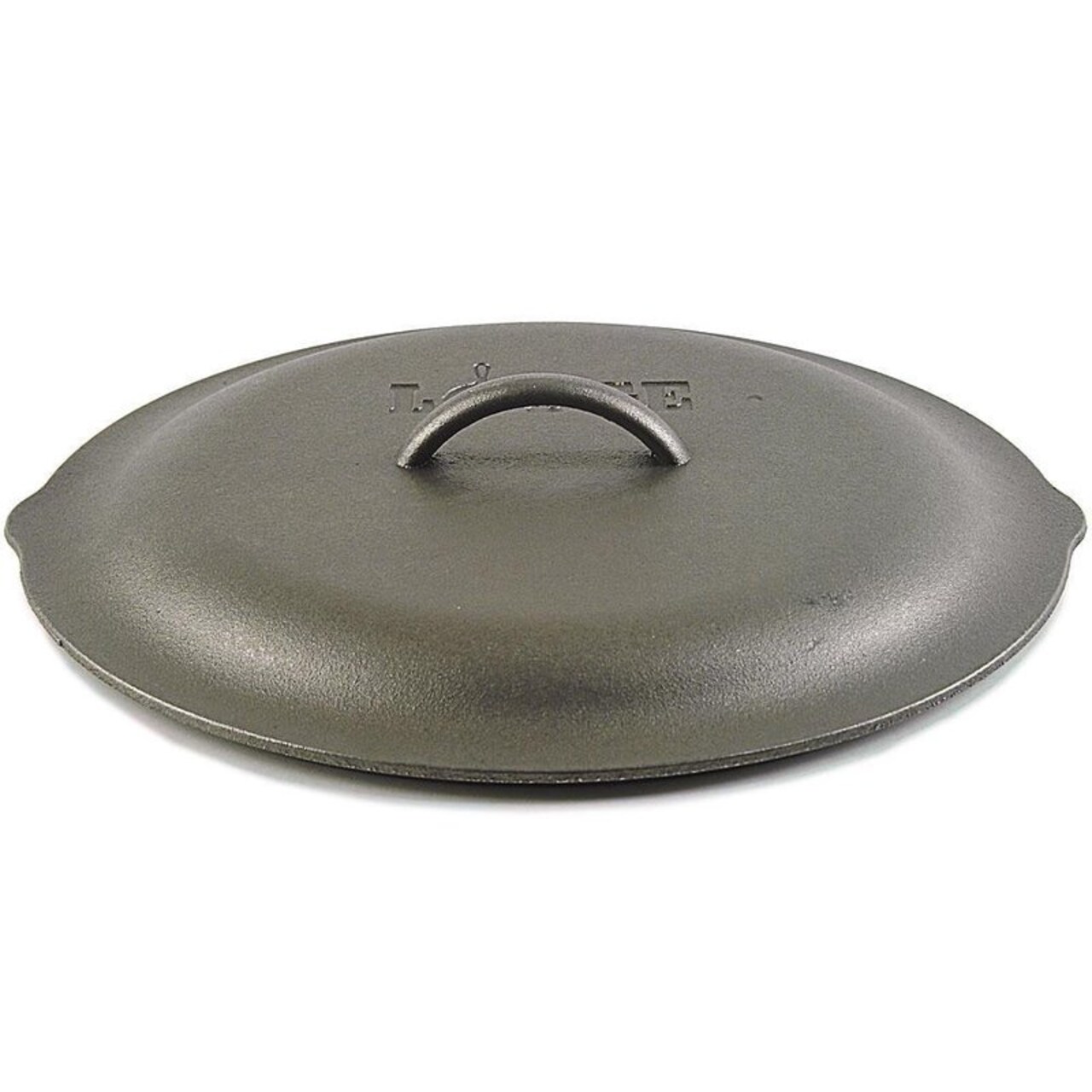 Lodge 12 Inch Cast Iron Lid. Classic 12-Inch Cast Iron Cover Lid with Handle  and Interior Basting Tips.